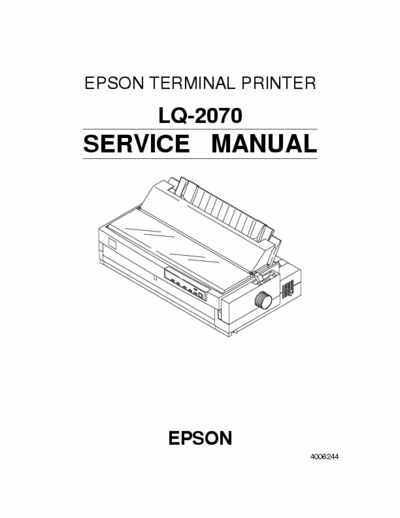epson lq-2070 service manual